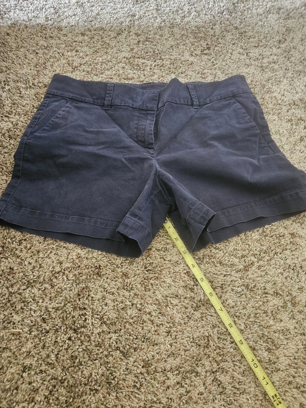 Talbots Navy Cotton Blend Bermuda Shorts